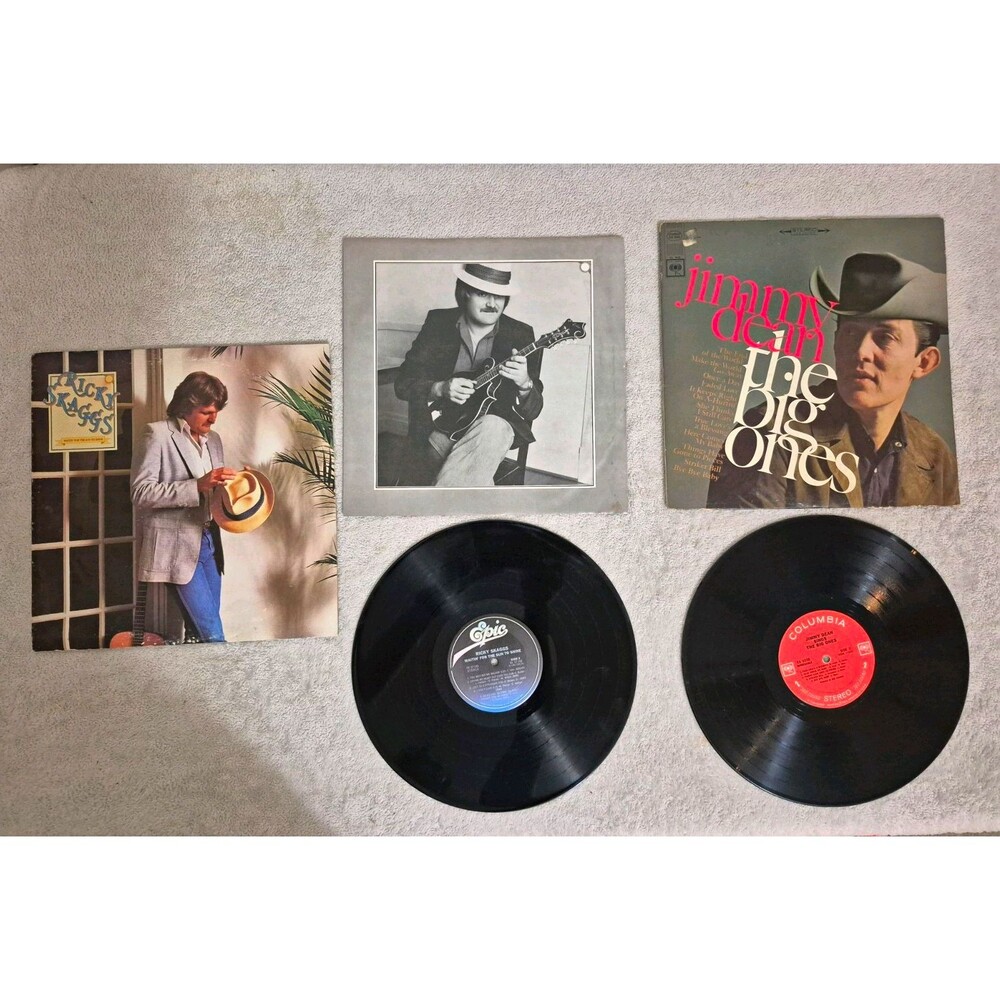 Ricky Skaggs Jimmy Dean The Big Ones LP Columbia CS 23838 12" Demo Vinyl